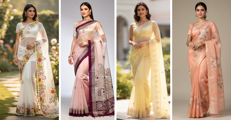 Organza Saree