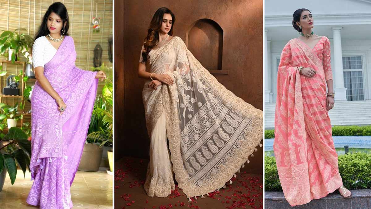 Chikankari Saree